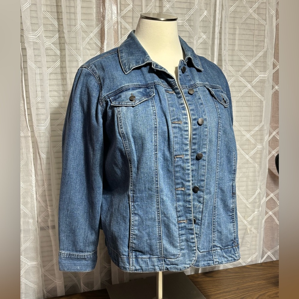 Charter Club Denim Button-Up Jacket